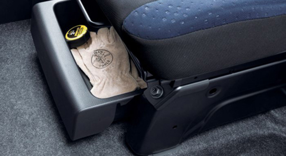 NV200 storage compartment under seat