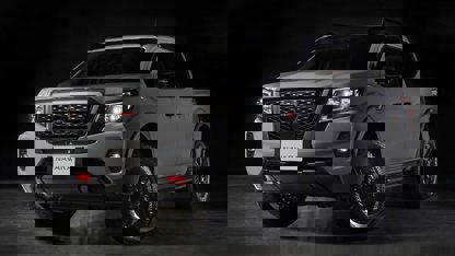 Nissan Navara in dark warehouse