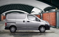 Side view of Silver NV 200